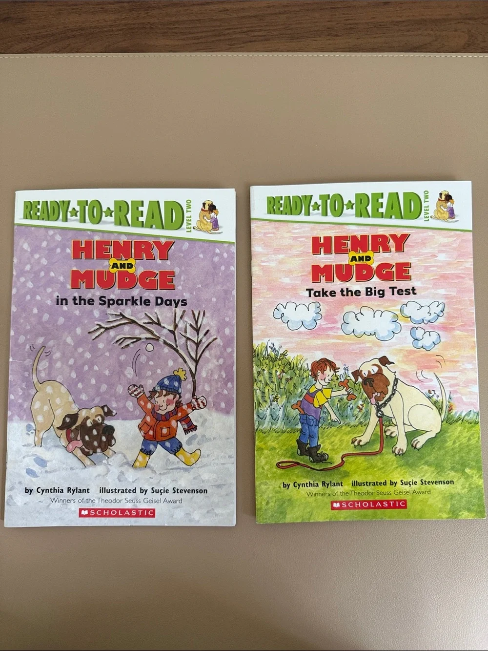 Scholastic Henry and Mudge Book Pair - Purple and Pink Covers